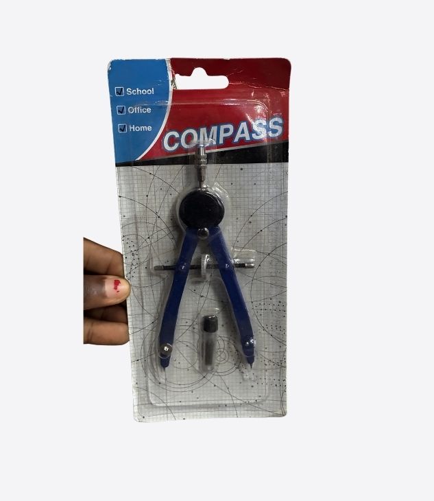 Compass- Compas de dessin d’étudiant avancé en métal – Équipé d’une molette de réglage rapide, d’un adaptateur universel et de mines de rechange