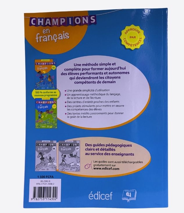 Champions en Français - SIL, Manuel de l'élève, EDICEF, éditions CLE