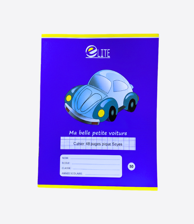 Elite cahier pour enfant, bureau, notes, 50 pages - 1 pièce