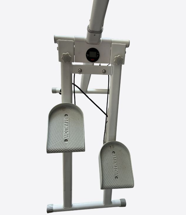 Hotwave Stepper d'escalier pliable – Monte-escalier vertical pour exercice à la maison, vélo d'exercice cardio, équipement d'entraînement complet avec guidon et pédales réglables pour homme et femme