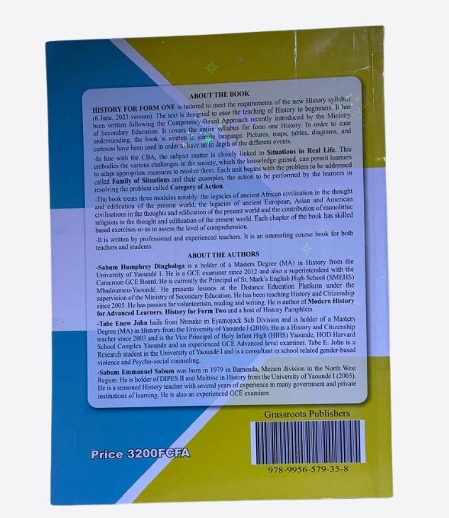 History for form one - Grassroots publishers