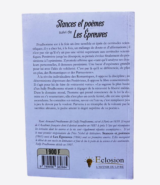 Stances et poèmes suivi de Les épreuves