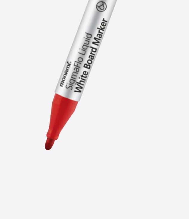 SIGMAFLO Red Fine Tip Whiteboard Marker