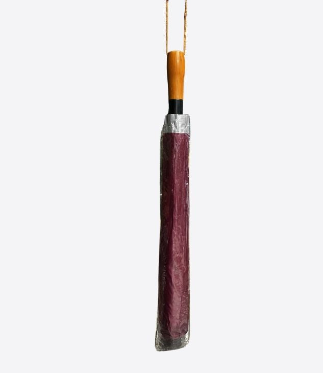 Parapluie pliable coupe couleur bordeau, protège contre le soleil - 1 pièce