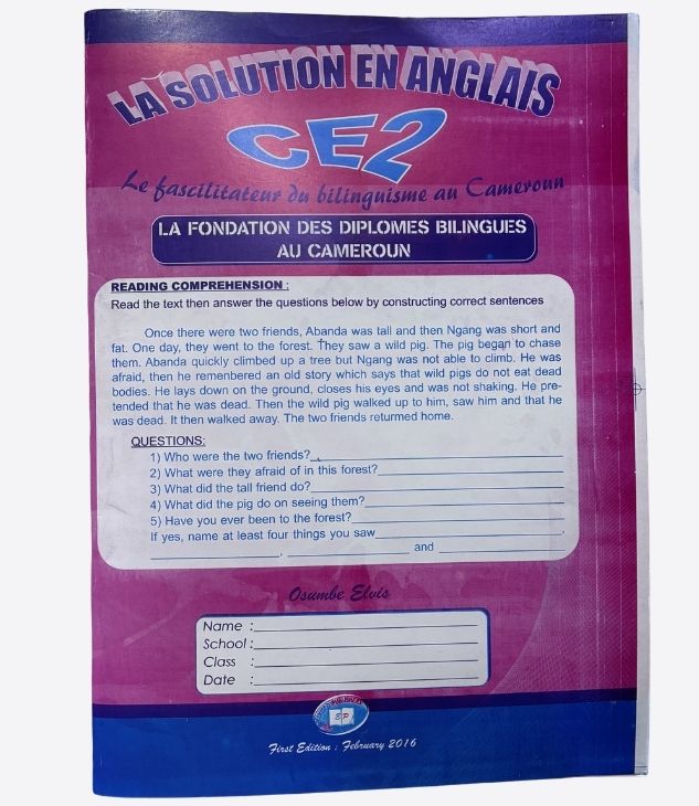 La solution en anglais CE2 - Le facilitateur du bilinguisme