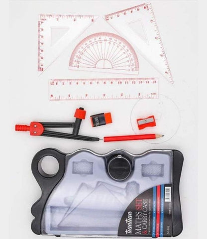 TIANTIAN Ensemble scolaire pour mathématiques et géométrie - Kit de 8 pièces