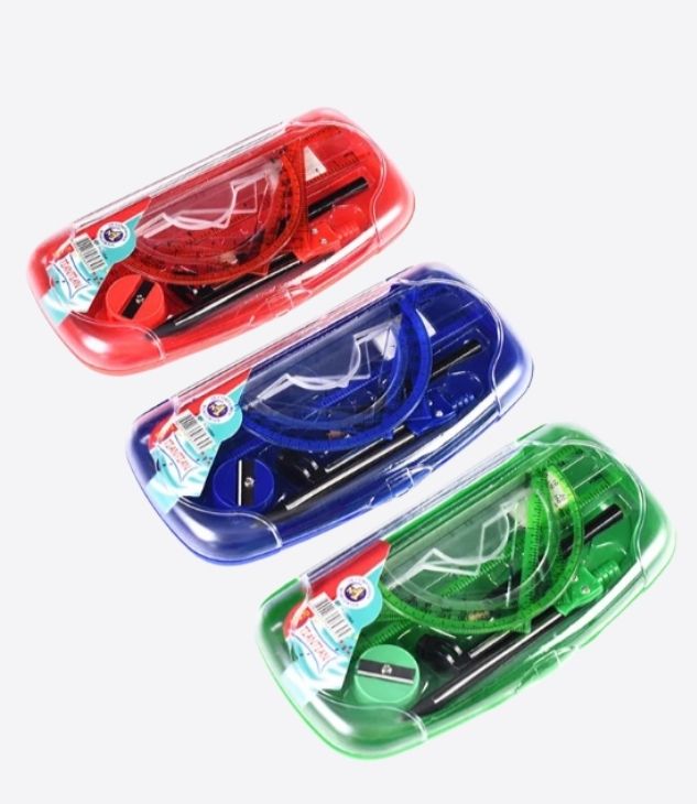 TIANTIAN Ensemble scolaire pour mathématiques et géométrie - kit de 8 pièces