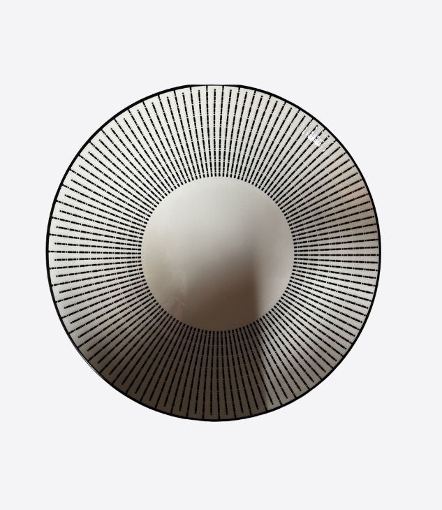 Plat en céramique ronde pour intérieur et extérieur - 1 pièce
