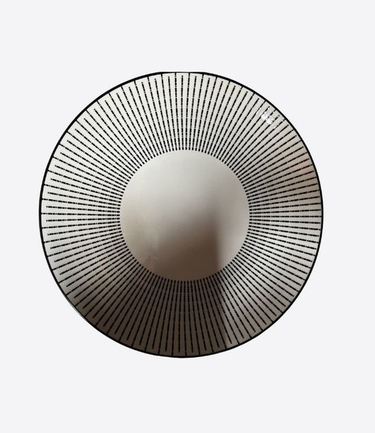 Plat en céramique ronde pour intérieur et extérieur - 1 pièce