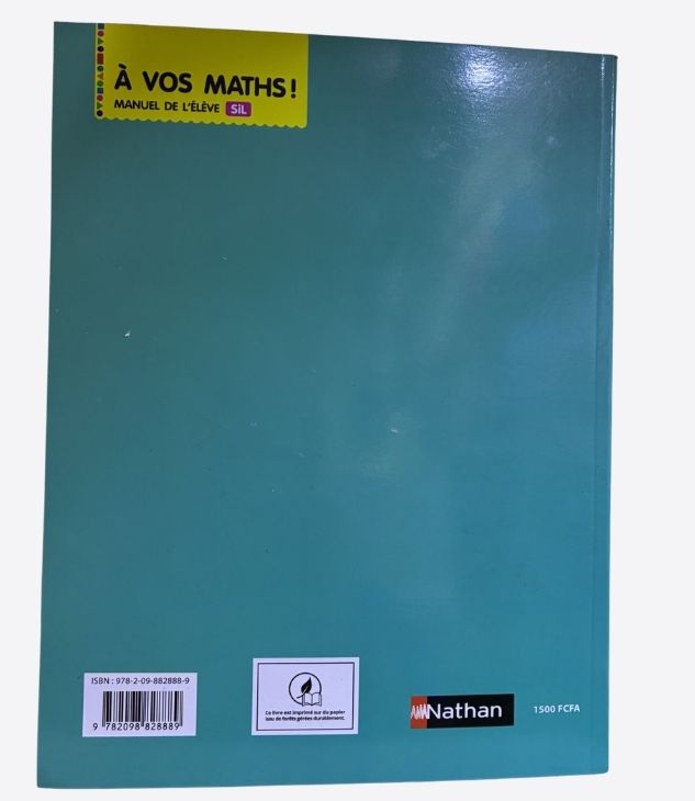 A vos maths! - SIL, Manuel de l'élève, Nathan