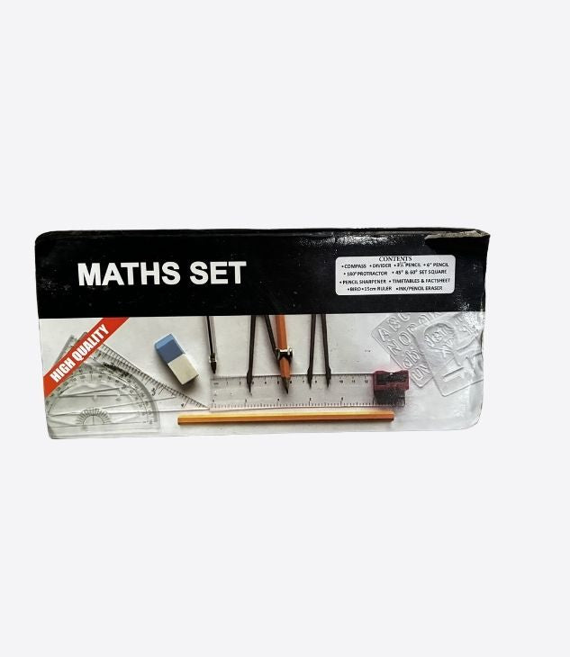 Ensemble de géométrie pour étudiants, rapporteur mathématique et compas avec règles, boîte de kit de rapporteur pour les fournitures de classe et l'école
