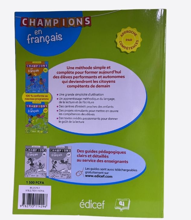 Champions en français - CP, Manuel de l'élève, EDICEF
