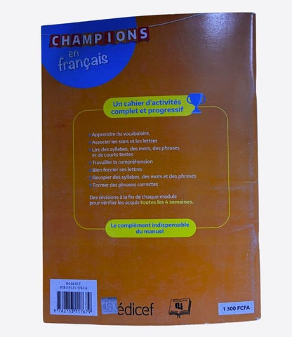 Champions en français - CP, Livret d'activités, EDICEF, Editions CLE