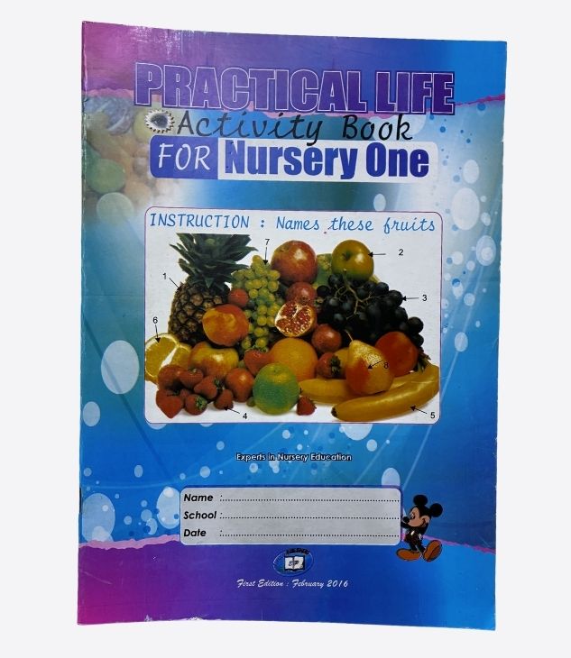 Practical life-activity book for nursery one