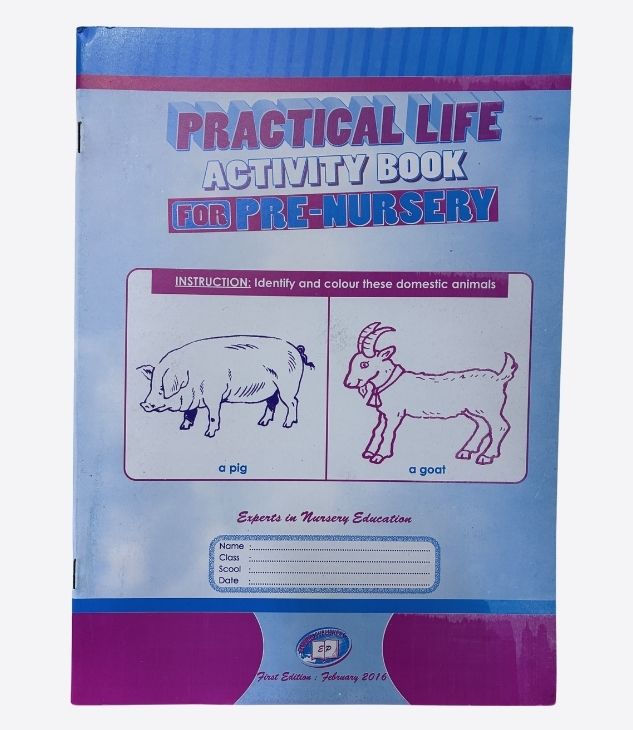 Practical life-activity book for pre-nursery