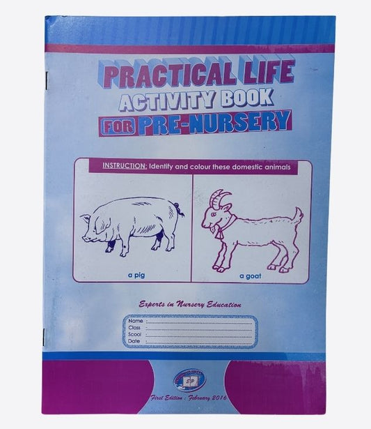 Practical life-activity book for pre-nursery