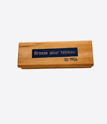 Brosse pour tableau avec manche en bois - gomme pour tableau blanc pour étudiants, enseignants, fourniture de salle de classe - 1 pièce