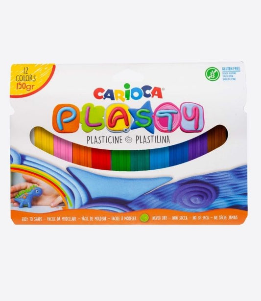 CARIOCA pâte polymère 12 couleurs, pates à modeler pour enfants - DIY