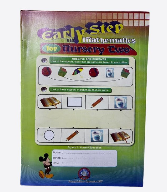 Early step in mathematics for nursery two