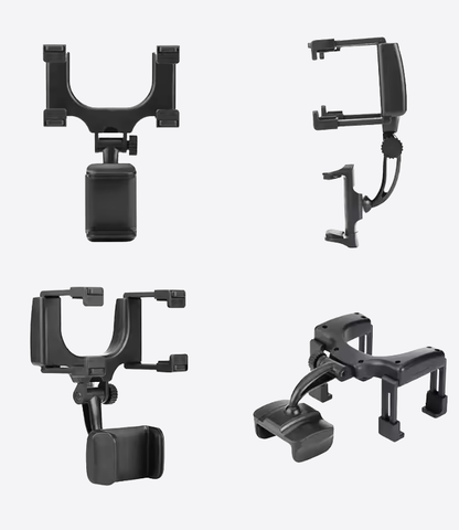 Design car Support universel de téléphone pour rétroviseur de voiture pour smartphone 360 °