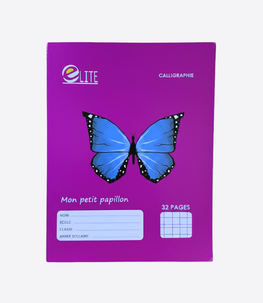 ELITE cahier calligraphe pour école, élèves, étudiants, enfants, 32 pages - 1 pièce