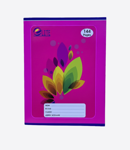 Elite cahier pour école, bureau, 144 pages - 1 pièce