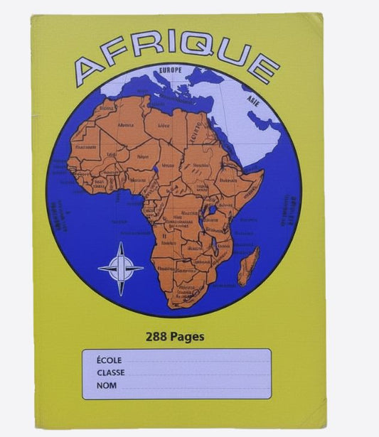 SAFCA cahier afrique pour école, 288 pages - 1 pièce