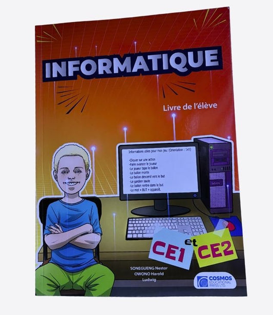 Informatique COSMOS educational press LTD-CE1, CE2, livre de l'élève, livre d'école, primaire