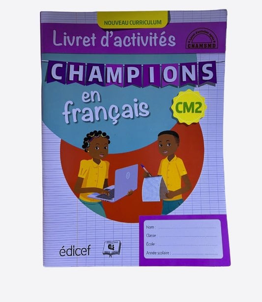 Champions en français, Livret d'activités - CM2, livre d'école-primaire
