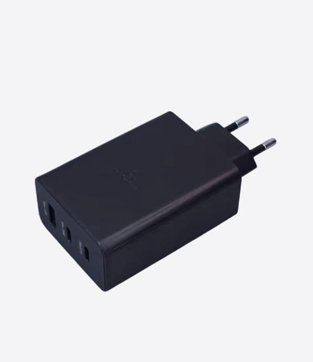 Triple charging adapter case, USB-C and USB-A charger, 60W 3-port fast wall charger, USB-C charging block for iPhone 15/15 Pro/15 Pro Max/iPad Pro/AirPods