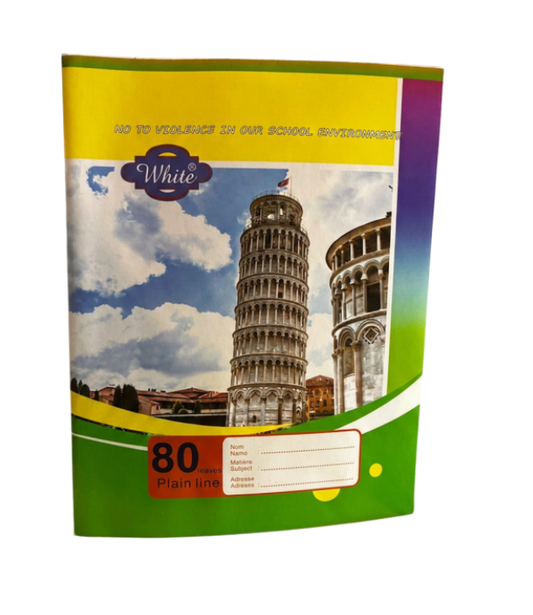 Book of 80leaves plain lines