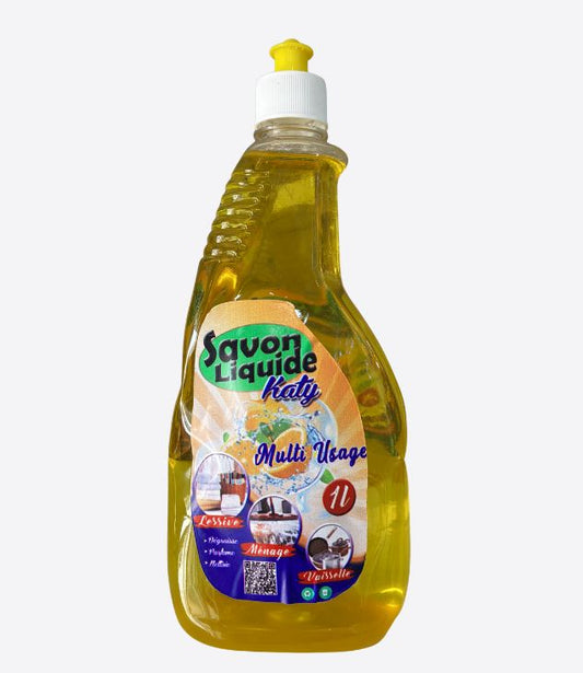 Katymax savon liquide à usage multiple vaisselle, lessive et ménage, 1litre