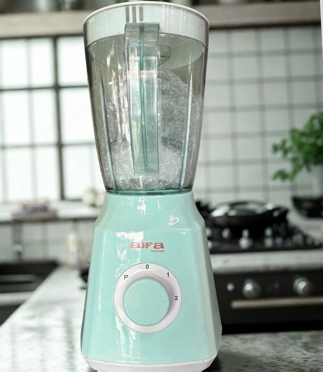 AIFA blender pour la cuisine, mixeur avec roulette pour vitesse pichet en plastique