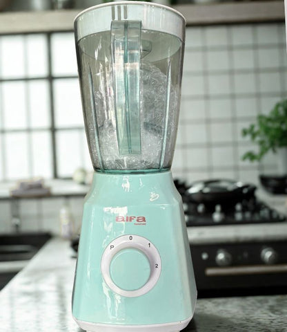 AIFA blender pour la cuisine, mixeur avec roulette pour vitesse pichet en plastique