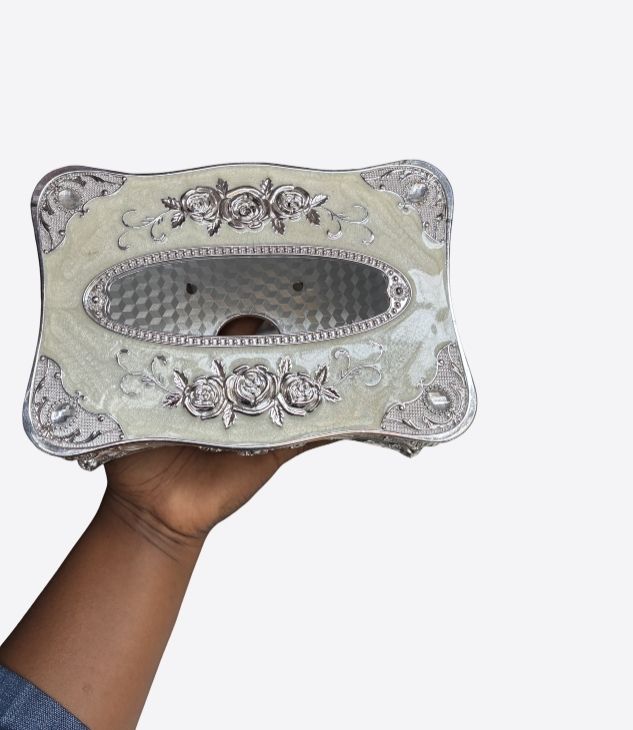 Boite à mouchoir en plastique design comtemporain sans couvercle, distributeur de mouchoirs décoratif- pour salon, cuisine, salle de bain