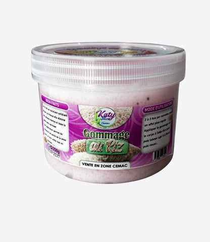 Katymax cosmetic Gommage corporel à la poudre de riz, vitamine E,C, AHA