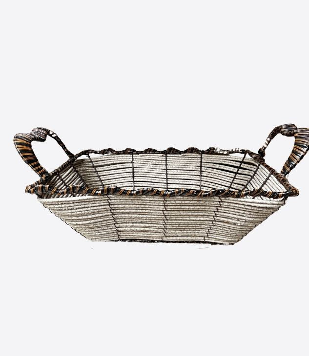 Panier de rangement rectangulaire en osier pour rangement - 1 pièce