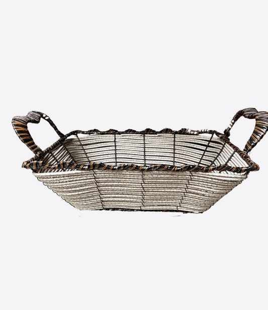 Panier de rangement rectangulaire en osier pour rangement - 1 pièce