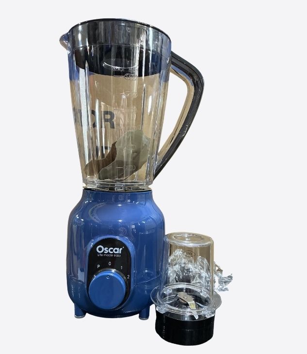 OSCAR Mélangeurs à comptoirs pour écraser la glace, les noix et les fruits congelés avec lame en acier inoxydable, fonction de mélange automatique, réglage à molette