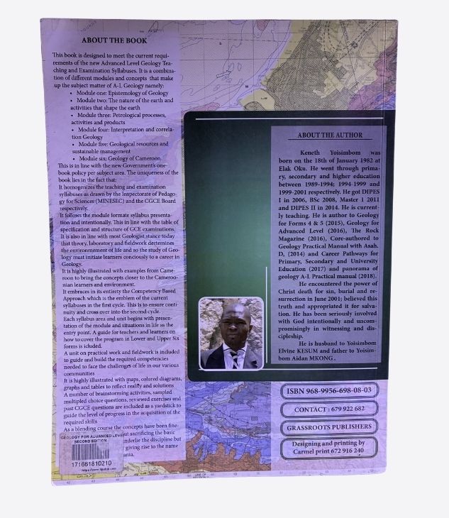 Geological Science Panorama, Geology for advanced level, Second Edition, Keneth Yoisimbom, Grassroots publishers