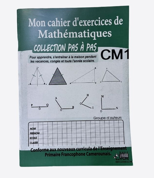 Mon cahier d'exercices de mathématiques - CM1