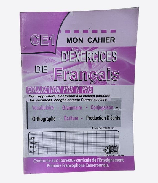 Mon cahier d'exercices de français - CE1
