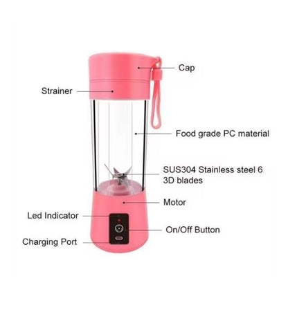 Mélangeur portable pour milkshake et smoothies, rechargeable avec tasse de voyage