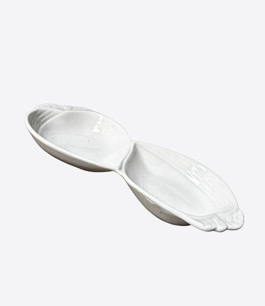 plateau de service decoratifs a deux compartiment