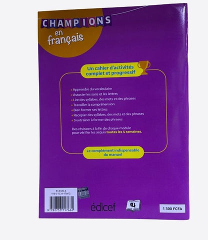 Champions en français, livret d'activités - SIL, livre d'école, primaire