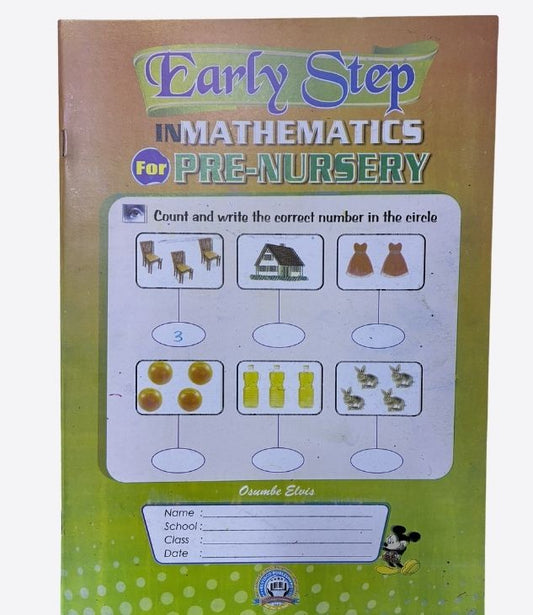 Early step in mathematic for pre-nursery, elvisco publishers