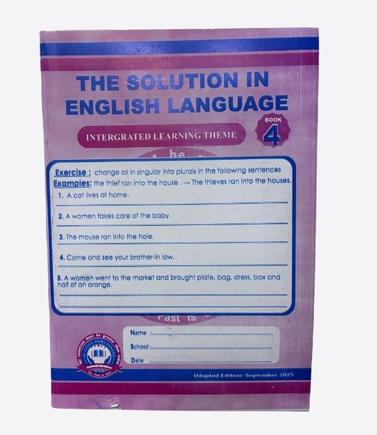 The solution in English language - integrated learning theme, Book 4