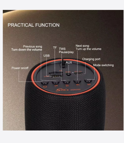 Sing-e mini haut-parleur bluetooth portable sans fil, étanche à l'eau et à la poussière