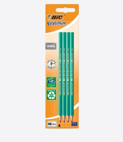 BIC evolution set de 12 crayons à papier HB