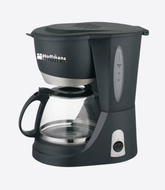 Hoffmans electronics Cafetière numérique programmable, machine à café 8 tasses, noir
